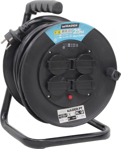 Extensão Elétrica, Com Enrolador, 25m refª 68023 MADER ,  , 68023 , 5602225680231